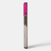 Roze één foto naam en initiaal  Case-Mate iPhone case (Achterkant / Links)