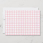 Roze Een Gekke Gans 1e Verjaardag Fotouitnodiging Kaart (Achterkant)