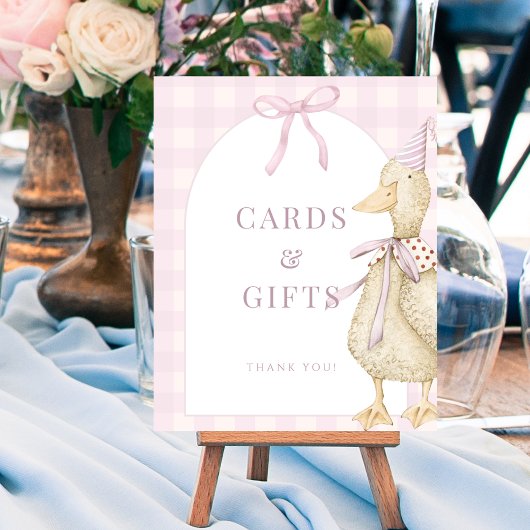 Roze Een Gekke Gans Kaarten en Geschenken Teken Po Poster