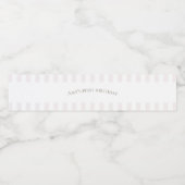 Roze Eén Gekke Gans Water Bottle Label Waterfles Etiket (Enkel label)