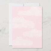 Roze Een Gekke Gans Whimsical 1e Verjaardag Party Kaart (Achterkant)