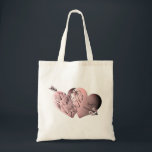 Roze "Een gelukkige Valentijnsdag hebben" Harten e Tote Bag<br><div class="desc">Ik wilde met kunst zeggen: "Heb een gelukkige Valentijnsdag" op producten en ik dacht dat deze hand een roze en grijze gradiënt met mijn hart en pijlen een interessant ontwerp maakt op deze mooie Zazzle tassen,  voor een unieke en leuke Valentijn!</div>