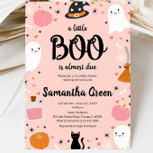 Roze Een Klein Boe Baby Shower Kaart