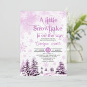 Roze een kleine uitnodiging tot het indienen van e (Staand voorkant)