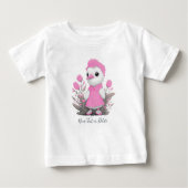 Roze Eend Baby T-Shirt (Voorkant)