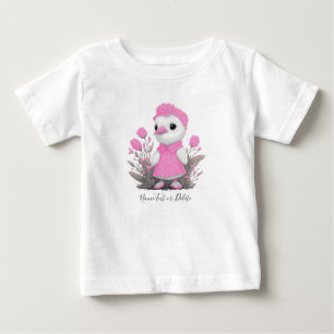 Roze Eend Baby T-Shirt