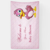 Roze Eend Banner (Verticaal)