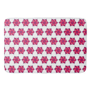 Roze Eend Bloemrijke Mandala Cute Sierlijke Voge Badmat