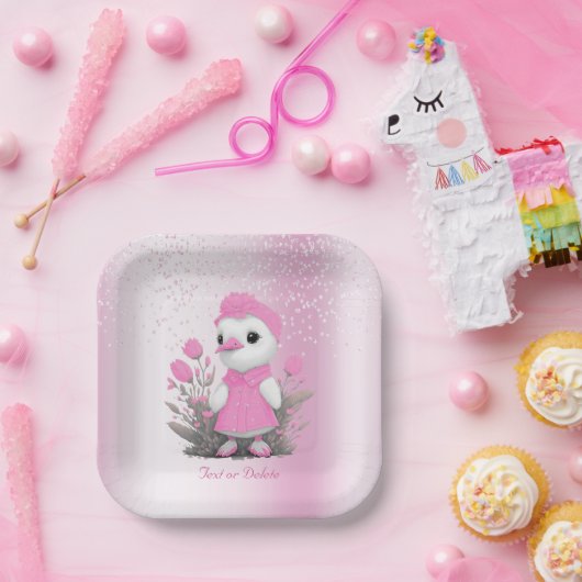 Roze eend papier Bord (Feest)