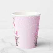 Roze Eend Papier Cups Papieren Bekers (Links)
