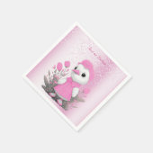 Roze eend servetten (Hoek)