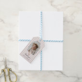 Roze Eend Silly Goose 1e Verjaardag Cadeaulabel (Met Touw)