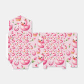 Roze Eenden, Cupcakes en Eieren Bedankdoosjes (Uitgevouwen)