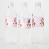 Roze Eenden Waterfles Etiket (Flessen)