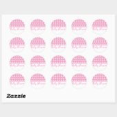 Roze eendenrij baby shower zeehond sticker (Vel)