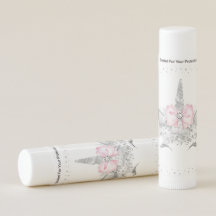 Roze Eenhoorn Baby Shower Lip Balm Favoren