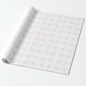 Roze Eenhoorn Buste Cadeaupapier (Uitgerold)