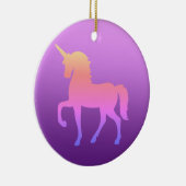 Roze Eenhoorn Circle Ornament (Rechts)