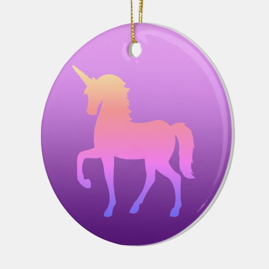 Roze Eenhoorn Circle Ornament (Links)