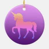 Roze Eenhoorn Circle Ornament (Achterkant)