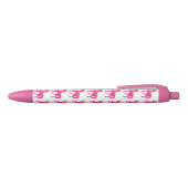 Roze Eenhoorn Custom Trim Pen, zwarte inkt Pen (Bovenkant)