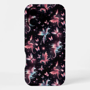 Roze Eenhoorn Draak Mix iPhone 16 Pro Max Hoesje