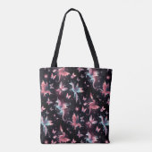 Roze Eenhoorn Draak Mix Tote Bag (Achterkant)