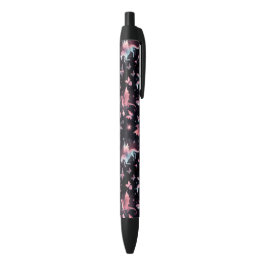 Roze Eenhoorn Draak Mix Zwarte Inkt Pen