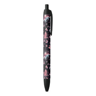 Roze Eenhoorn Draak Mix Zwarte Inkt Pen