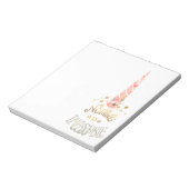 Roze Eenhoorn Inspirerend quote Notitieblok (Linkerzijde)