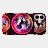 Roze Eenhoorn iPhone 13 Hoesje (Achterkant (horizontaal))