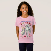 (Roze) Eenhoorn Katten Plezier T-shirt (Voorkant volledig)