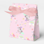 Roze eenhoorn magische prinses meisjesverjaardag k bedankdoosjes (Voorkant Zijde)