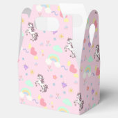 Roze eenhoorn magische prinses meisjesverjaardag k bedankdoosjes (Geopend)