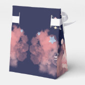 Roze eenhoorn nacht kasteel verjaardagsfeest bedankdoosjes (Achterkant)