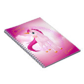 Roze Eenhoorn Notitieboek – Persoonlijk Verjaardag (Rechterzijde)