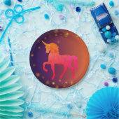 Roze Eenhoorn Papieren Borden Papieren Bordje (Feest)