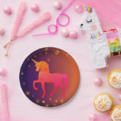 Roze Eenhoorn Papieren Borden Papieren Bordje (Feest)