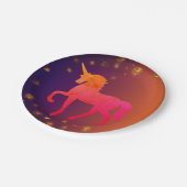 Roze Eenhoorn Papieren Borden Papieren Bordje (Gekanteld)