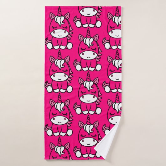 Roze Eenhoorn Pony Badhanddoek (Badhanddoek)