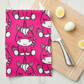 Roze Eenhoorn Pony Theedoek (Quarter Fold)