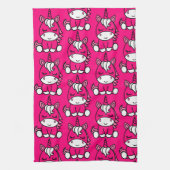 Roze Eenhoorn Pony Theedoek (Verticaal)