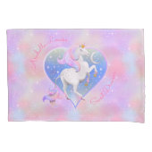 Roze Eenhoorn Prinses Zoete Dromen Kussensloop (Voorkant)