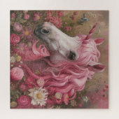 Roze eenhoorn puzzel (Horizontaal)