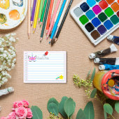 Roze eenhoorn & regenboogvallende ster 4 x 3 inch post-it® notes