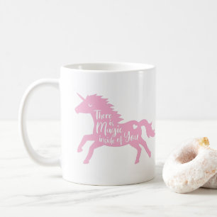 Roze Eenhoorn Silhouet Magie Binnen In Jou Quote Koffiemok