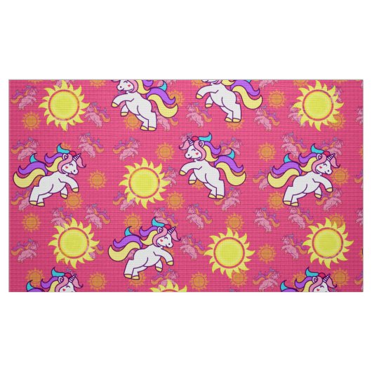 Roze Eenhoorn Stof (Fat Quarter)