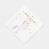 Roze Eenhoorn Tafelservetten pastel Servet (Hoek)