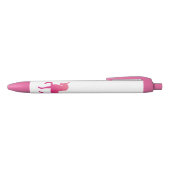 Roze Eenhoorn Trim Pen, zwarte inkt Zwarte Inkt Pen (Bovenkant)