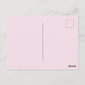 Roze Eenhoorn Verjaardag Briefkaart (Achterkant)